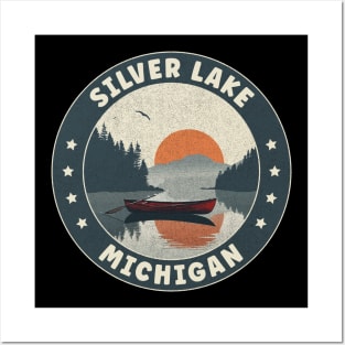 Silver Lake Michigan Sunset Posters and Art
